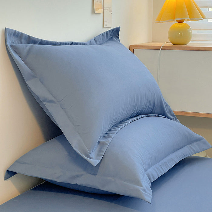 Fashion Simple Washed Cotton Pillowcases Pair Set