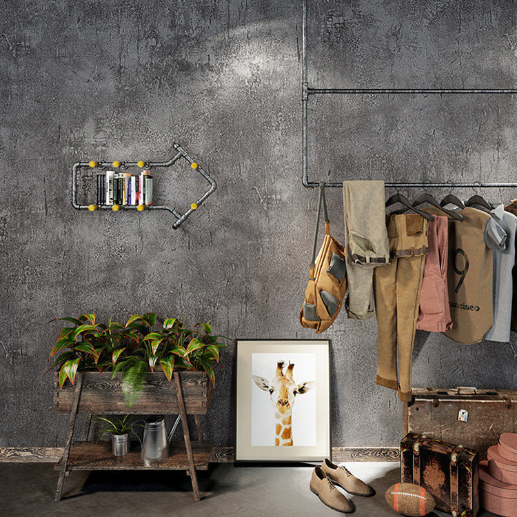 Retro Distressed Industrial Style Simulation Cement Wall Paper